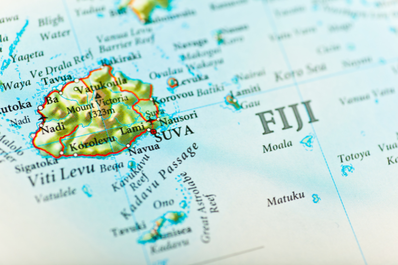 Islas Fiji ubicación